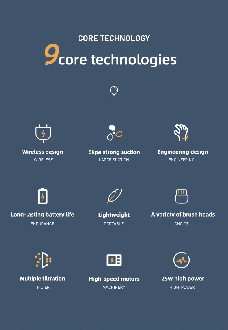 Wireless handheld vacuum cleaner