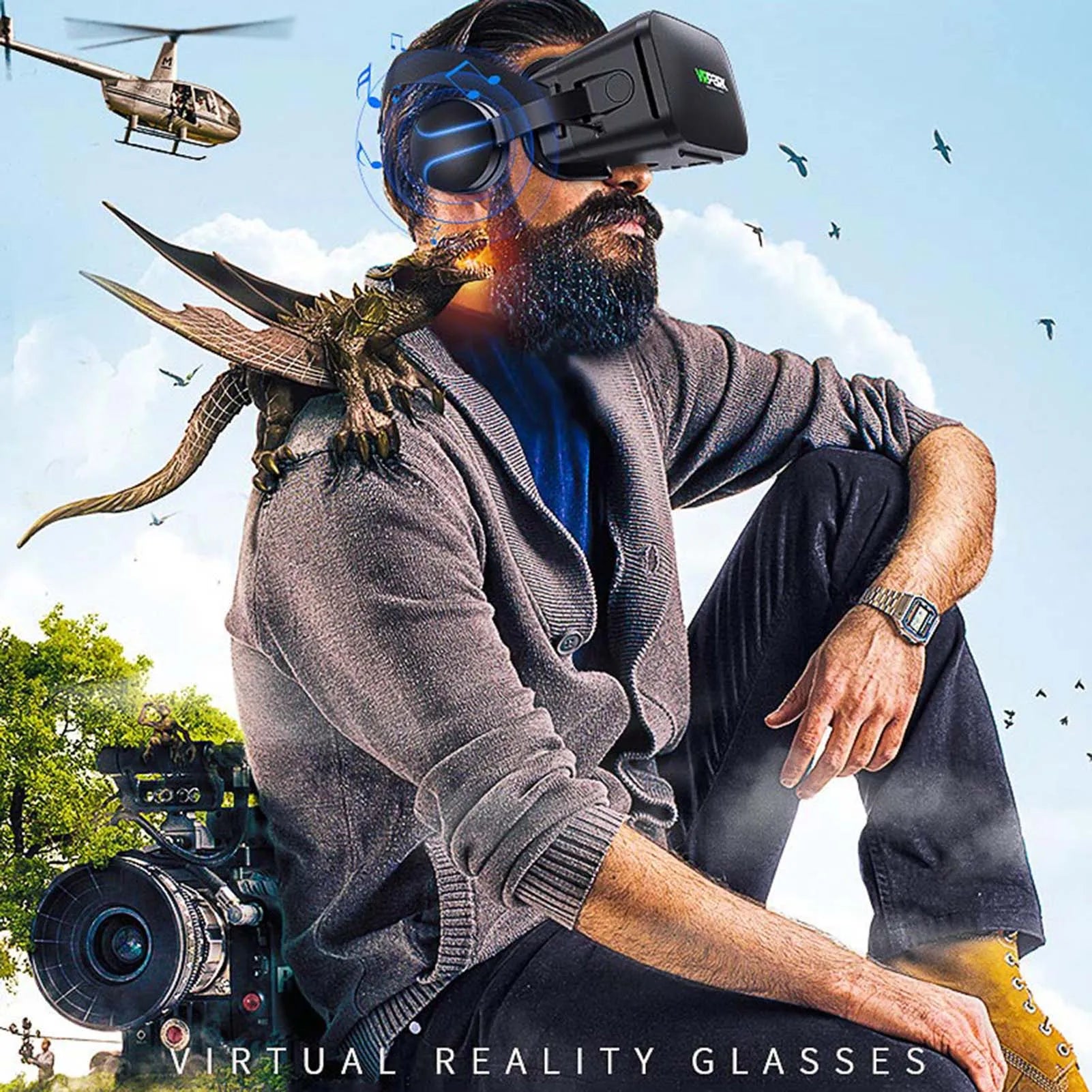 Adjustable VR Glasses HiFi