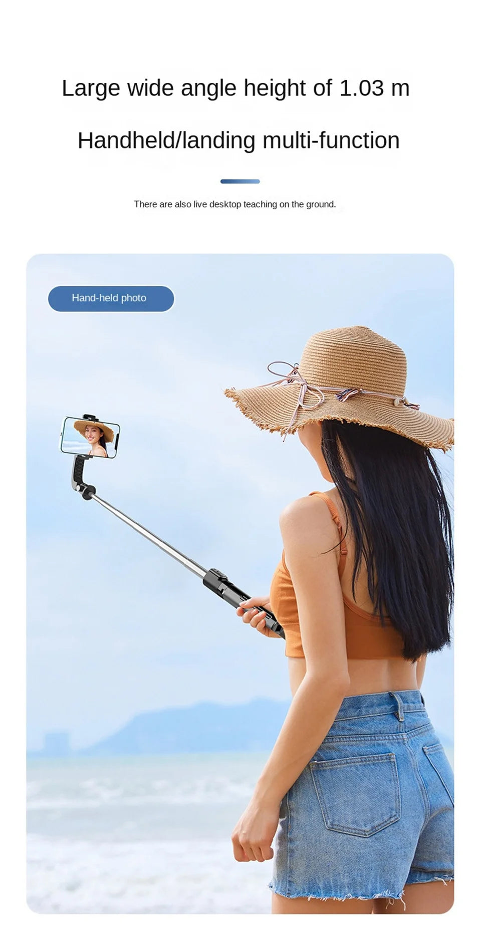 Wireless Selfie Stick for Smartphone
