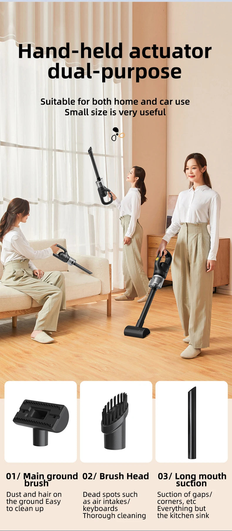 Wireless handheld vacuum cleaner