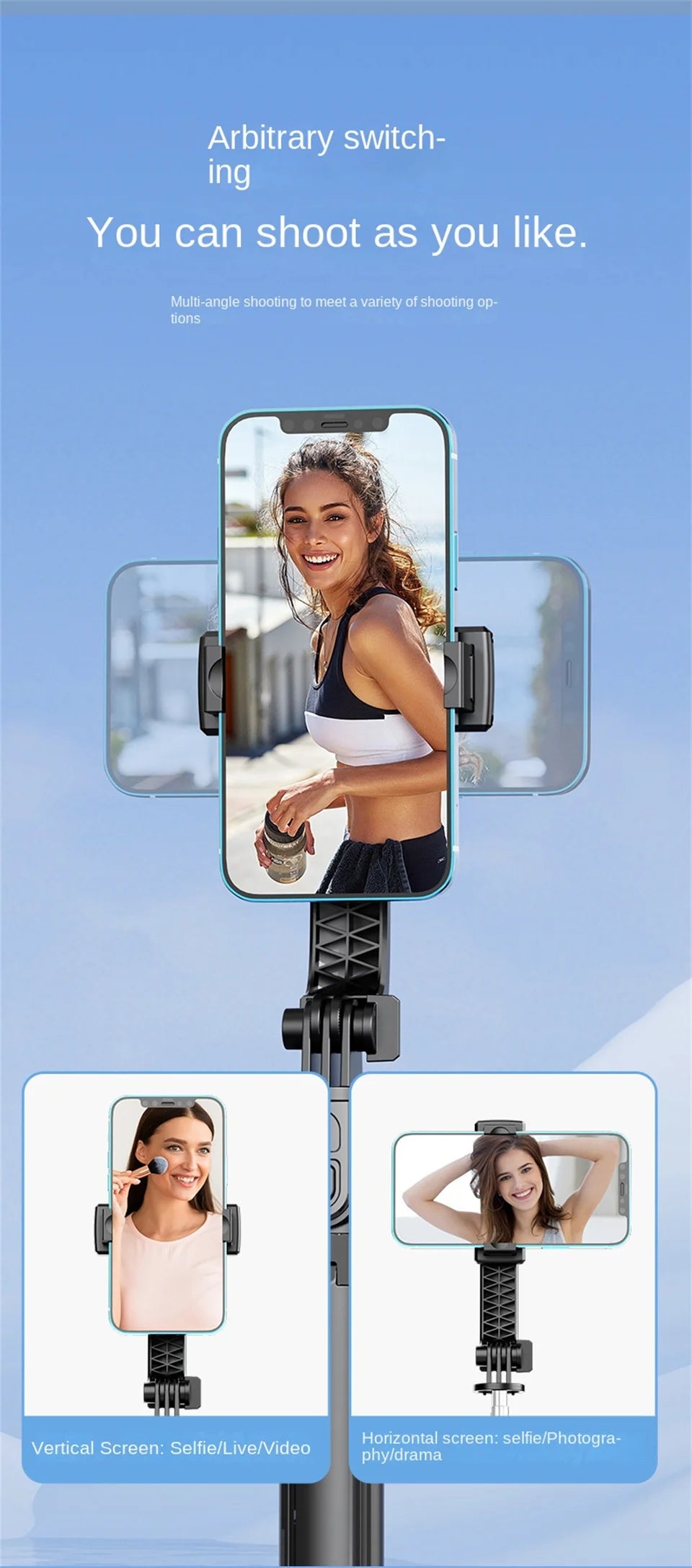 Wireless Selfie Stick for Smartphone