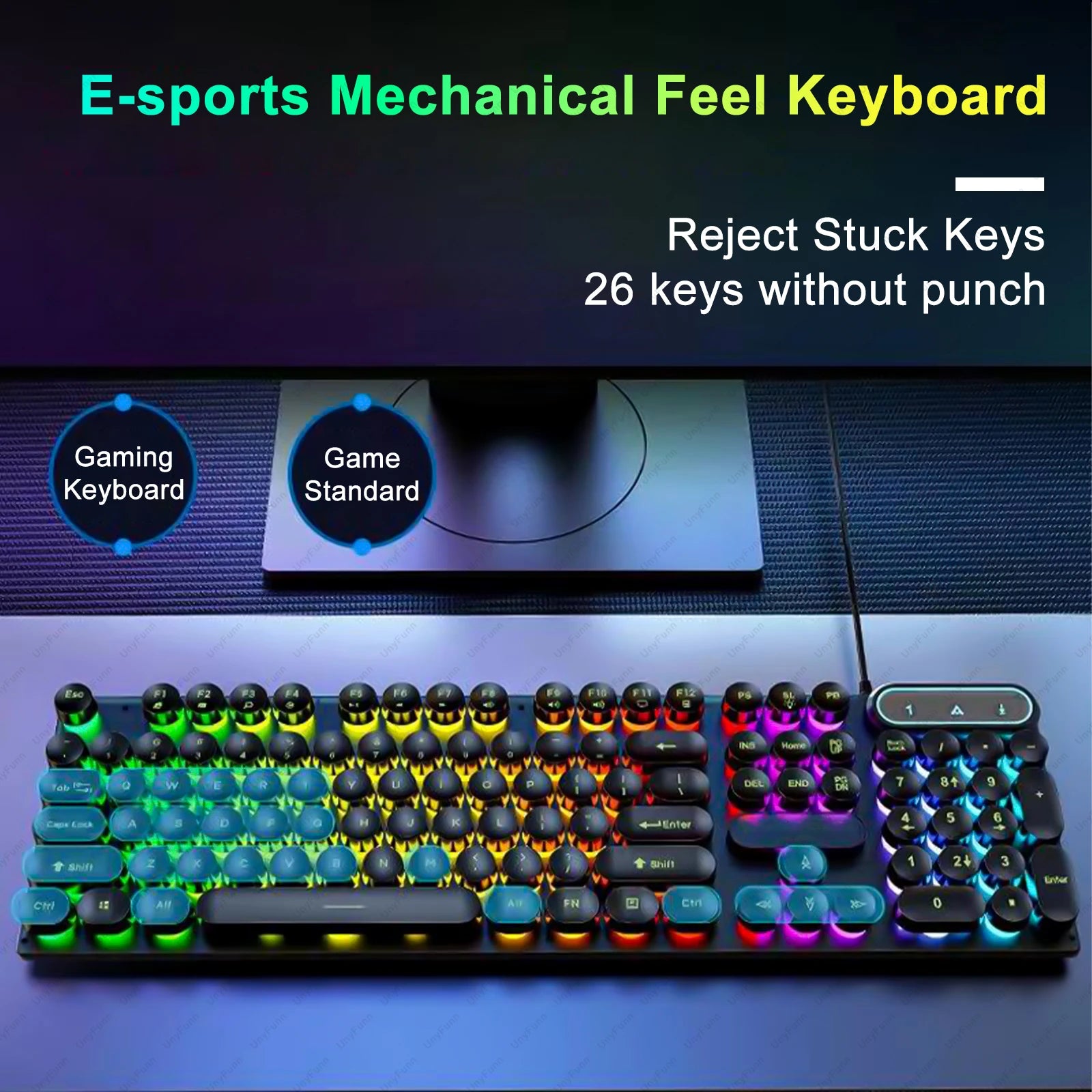Wired Gaming Keyboard 104 keys