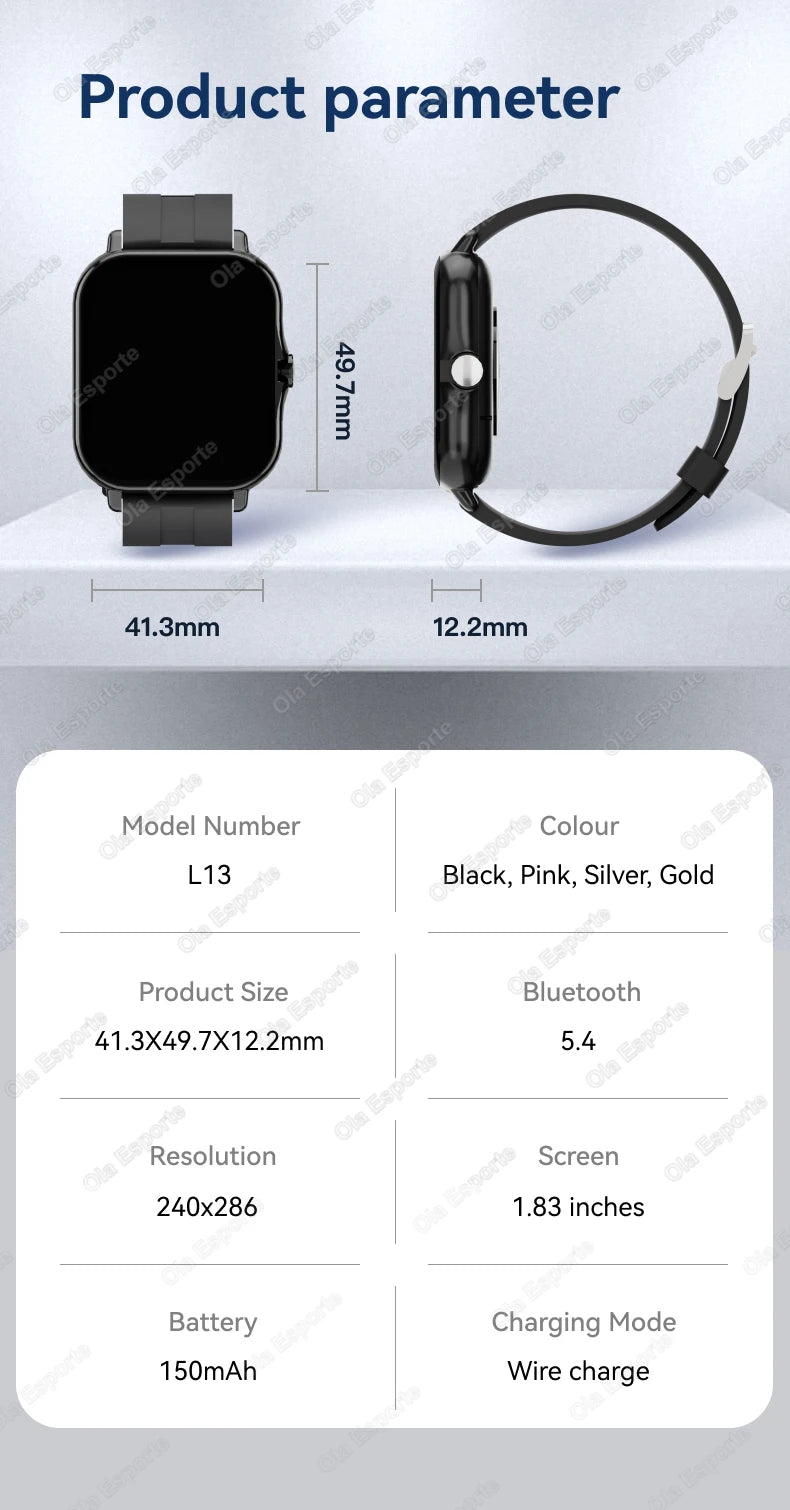1.83'' Waterproof Watch