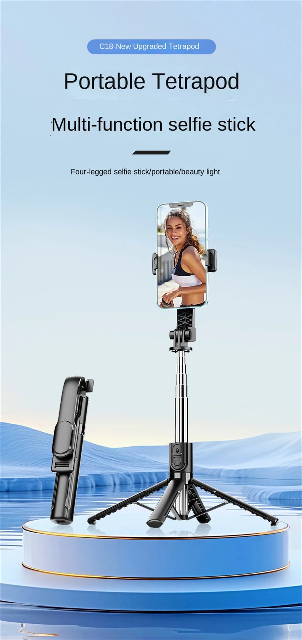 Wireless Selfie Stick for Smartphone