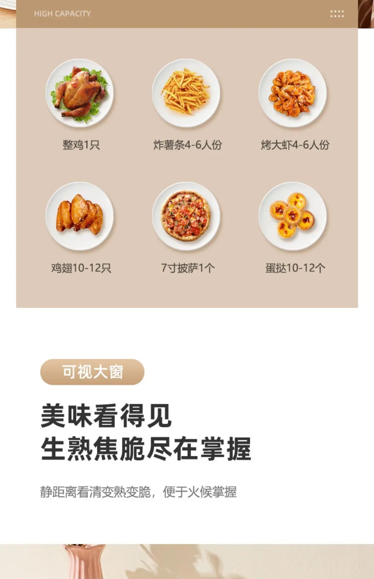 Household large capacity visual