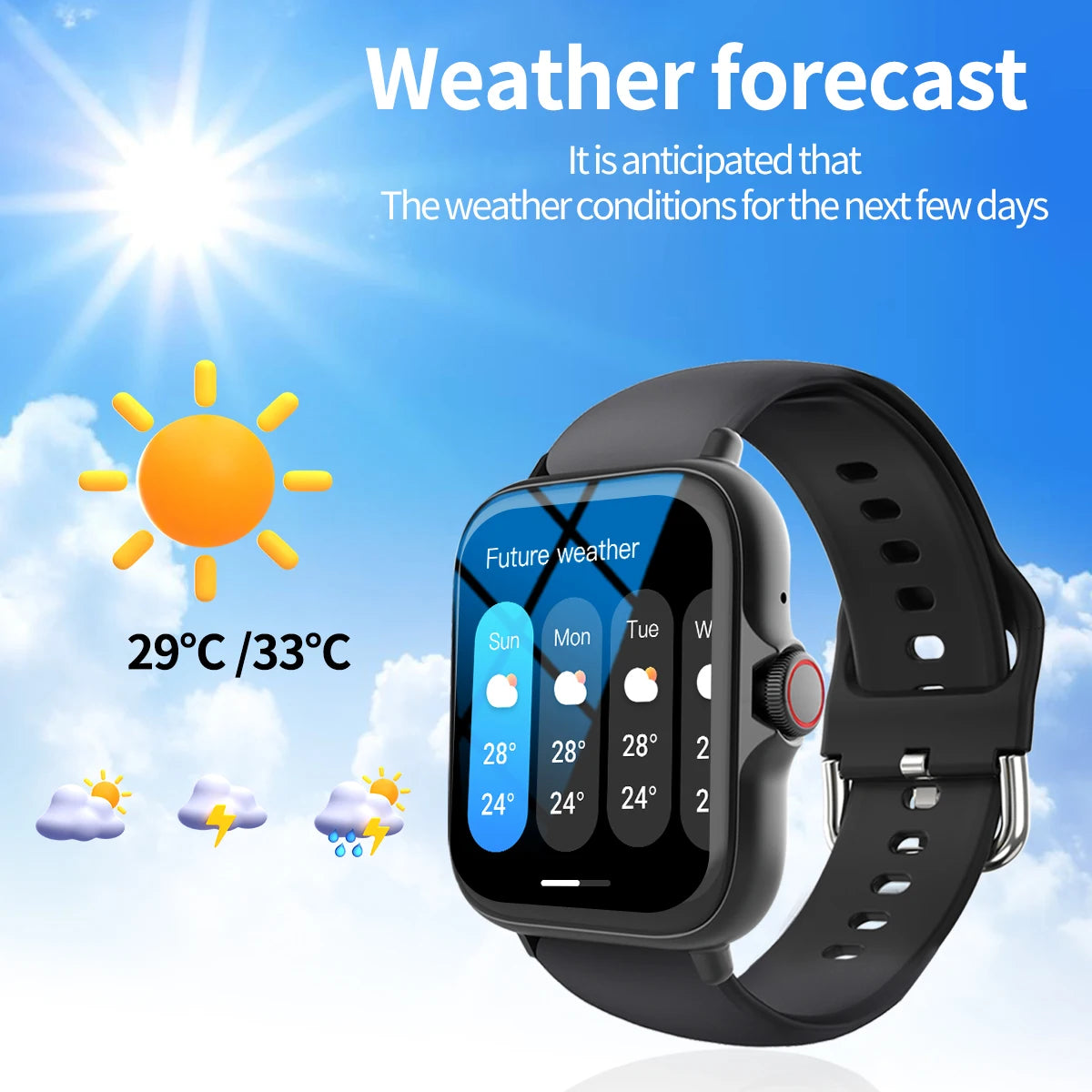 Smart watch with full touch