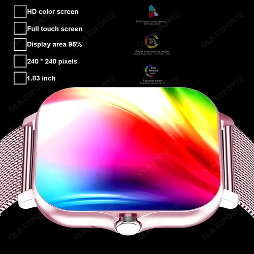 10050091741 Men Women SmartWatch 2.02 Amoled Call Heart Rate Blood Pressure Sport Fitness Waterproof Smart Watch for IOS Android